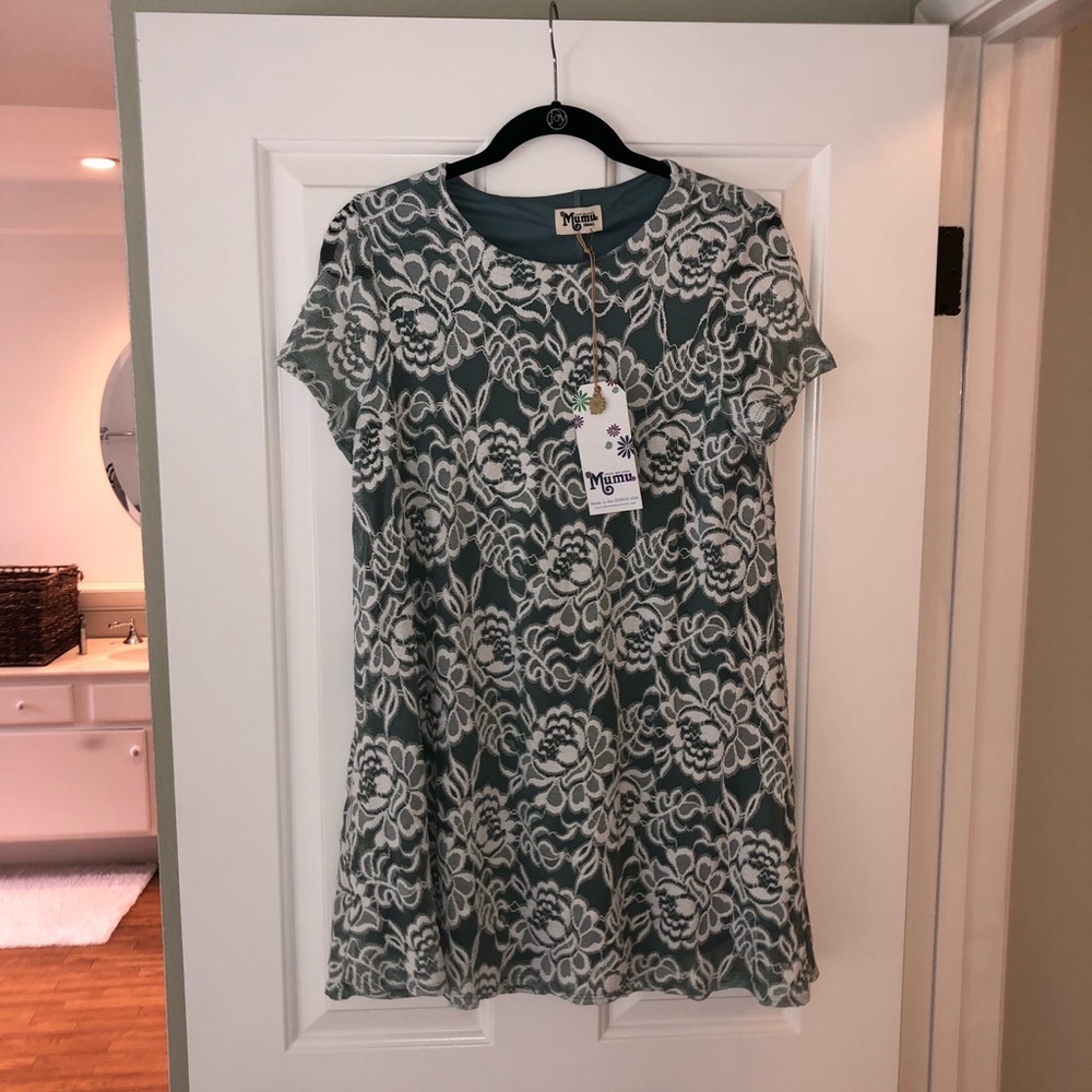 Show Me Your Mumu Green Lace Dress NWT